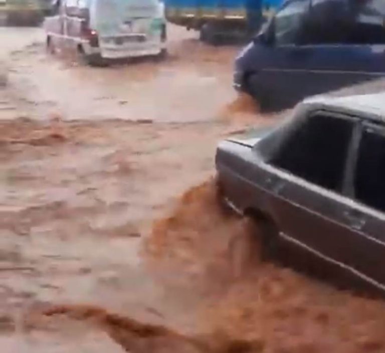 Flooding on Arthur Eze Road, Awka