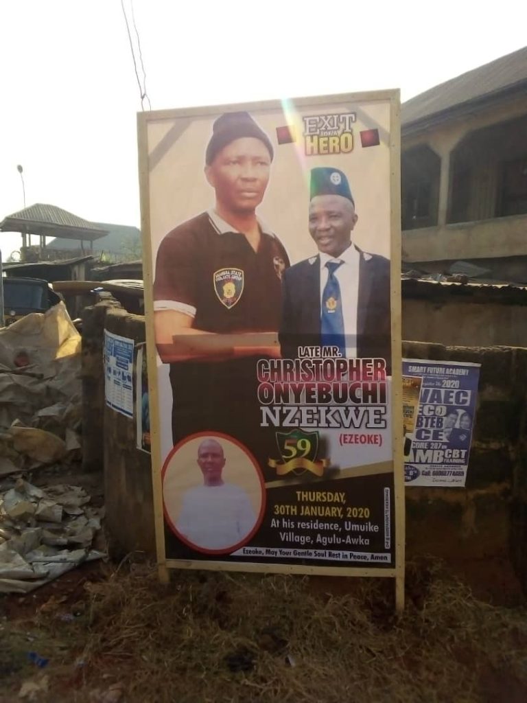 Awka Stands Still as Slain Vigilante Commander, Ezeoke, Is Buried, Amid Growing Concerns Over Cultism