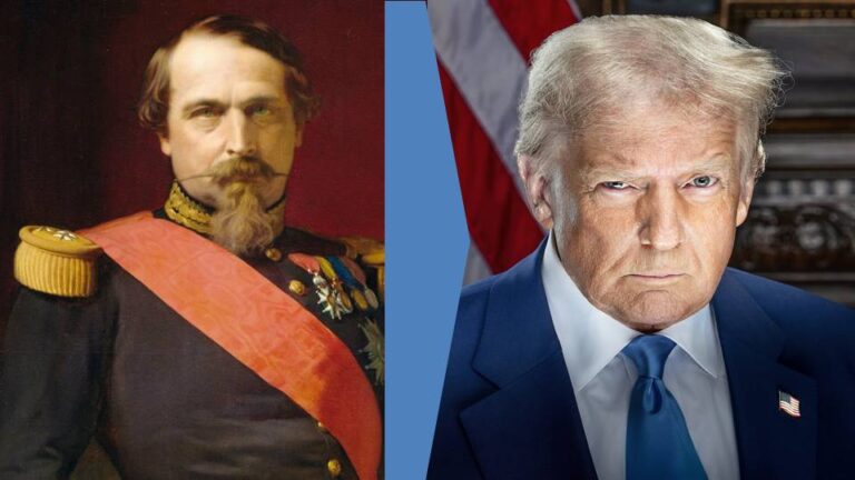 Emperor Napoleon III and President Donald Trump